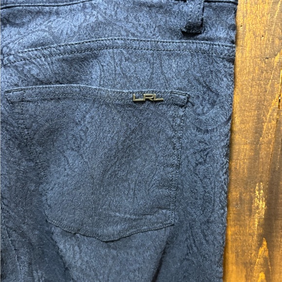 LRL Lauren Jean Co. Paisley Blue Gray Stretch Jeans Size 14 - Picture 4 of 6